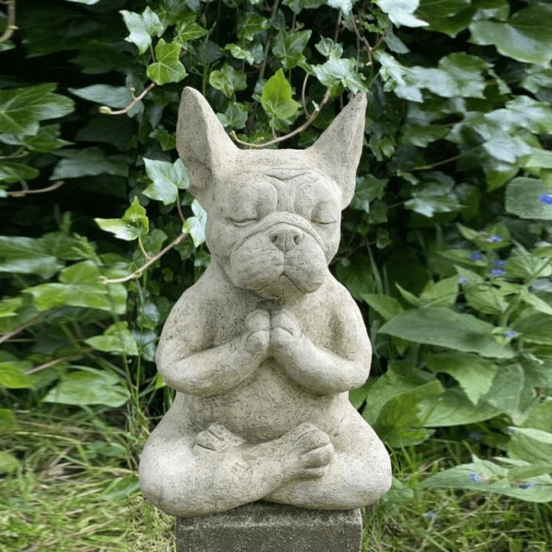 Estatueta de Decoração Cão Meditador