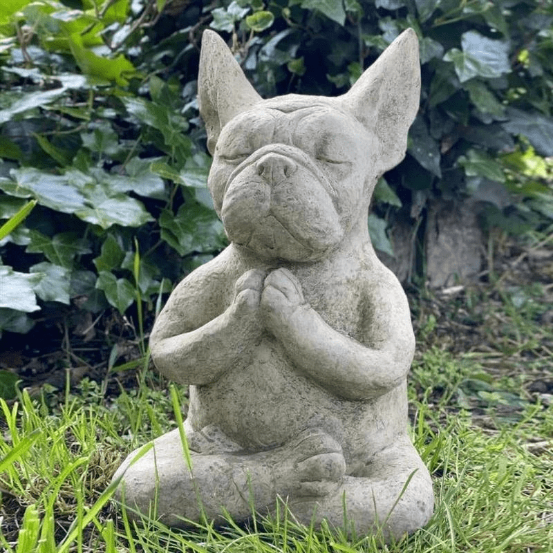 Estatueta de Decoração Cão Meditador