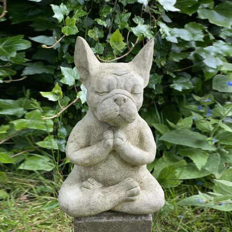 Estatueta de Decoração Cão Meditador